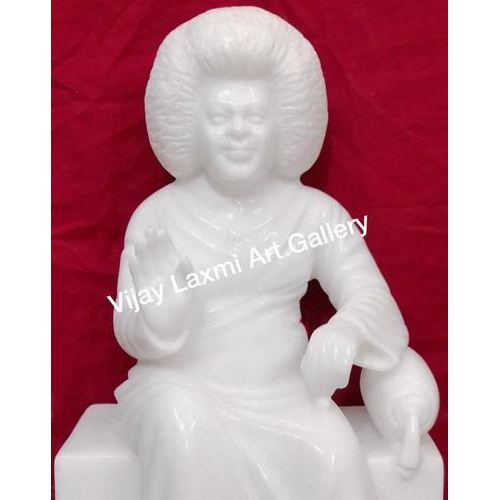 Marble Satya Sai Baba Murti - Color: White