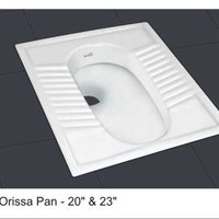 Orissa Pan Toilet Seat - Color: White