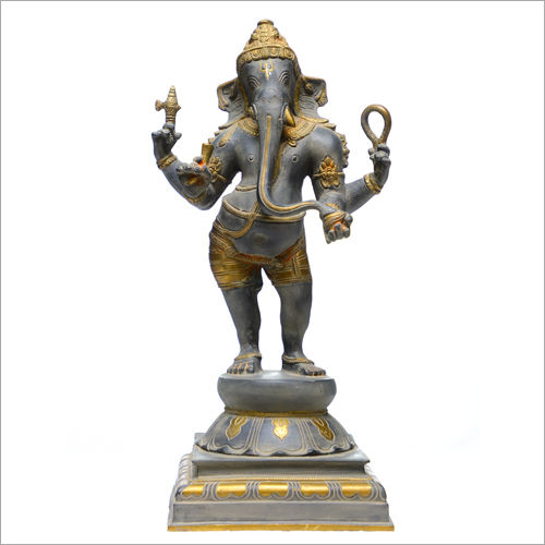 Bronze Standing Ganesh Statue