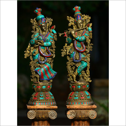 Bronze Radha Krishna Statue