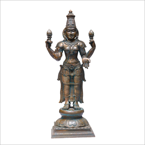 Panchaloha Bronze Lakshmi Statue By CHOLA ART GALERIE