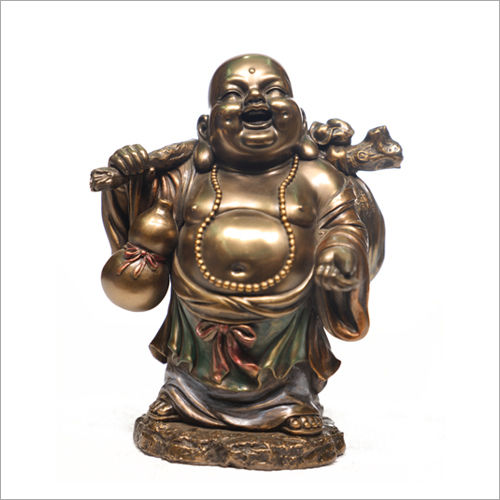 Ceramic Gold Plated Laughing Buddha Statue at Best Price in Thanjavur ...