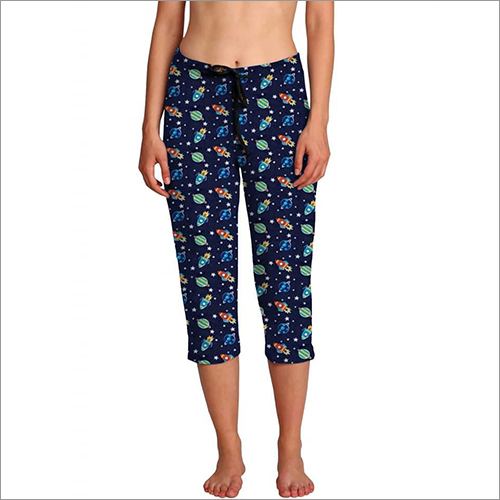 Ladies Printed Cotton Capri