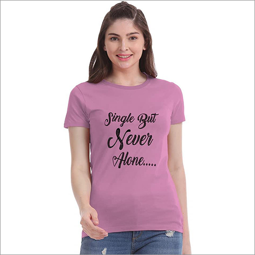 Ladies Printed Half Sleeve T-Shirts