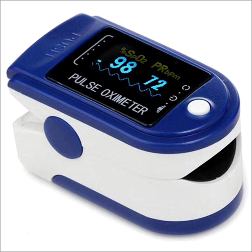 Finger Pulse Oximeter - Plastic Build, High SpO2 & Pulse Rate Accuracy | LED Display, Battery Powered, Non-Invasive Monitoring Device for Oxygen Levels