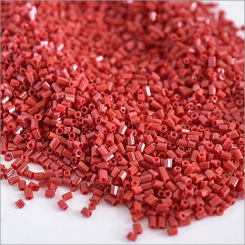 Opaque Red Cutdana Glass Beads