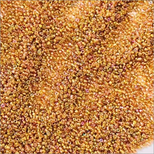 Golden Rb Glass Seed Beads