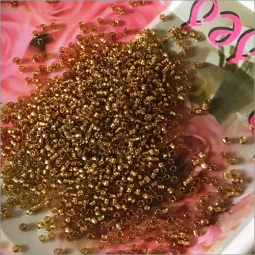 Golden Inside Round Glass Seed Beads