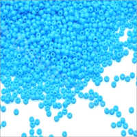 Opaque Sky Round Glass Seed Beads