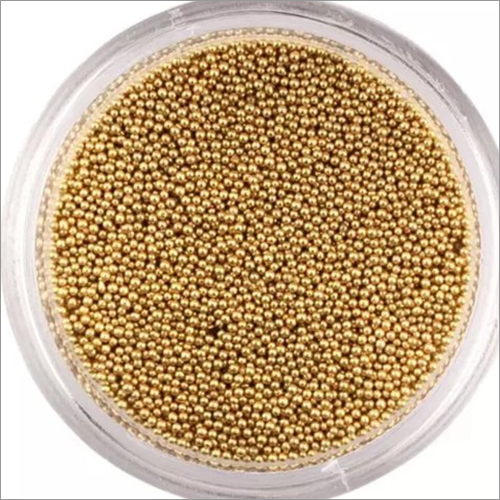 Golden Round Glass Seed Beads