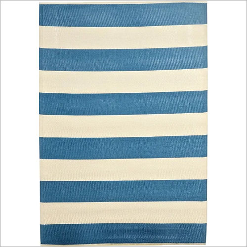 Polypropylene Floor Striped Rug Back Material: Woven Back