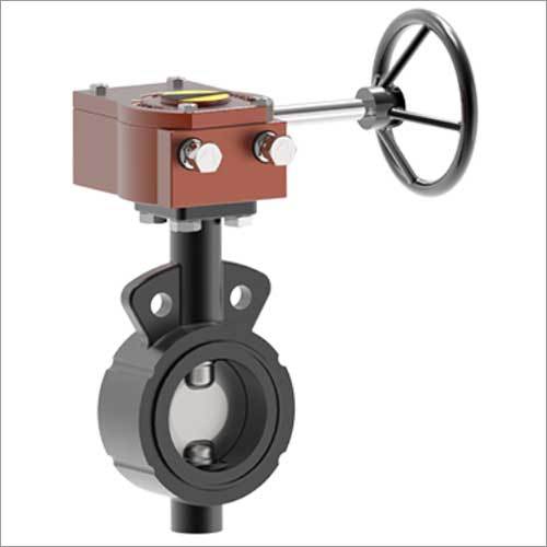 Gear Operated Butterfly Valve - Color: Silver