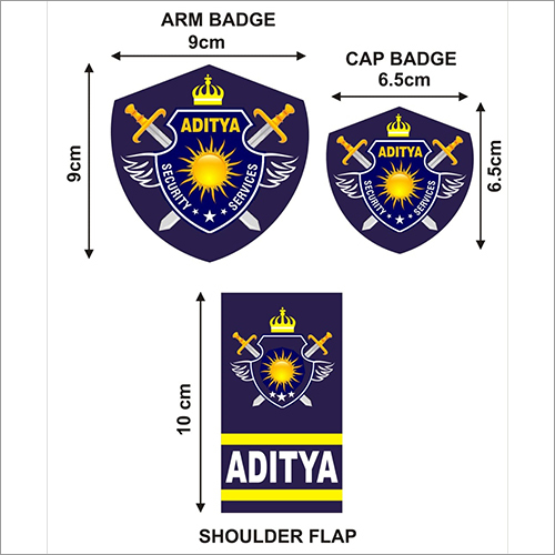 Embroidered Customize Security Guard Uniform Badges