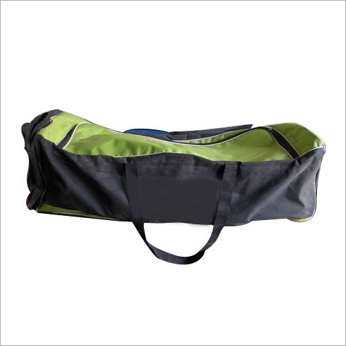 Cricket Kit Bag - Nylon Material, Standard Size, Black-Green Color | Customizable Color, Design, Size, Enhanced Barrier and Security Features