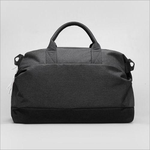 Mens Duffle Bag - Nylon Material, 18L Capacity, Plain Black Design | Enhanced Barrier, Security Features, Hand Length Handle