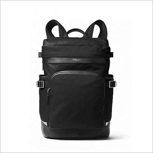Nylon Backpack - 10L Capacity Black Color | Unisex Design with Shoulder Length Handle Barrier and Security Features