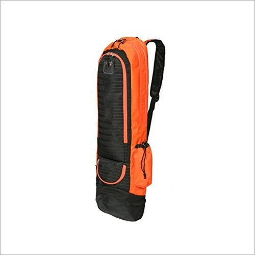 Hockey Stick Bag - Nylon, 14L Capacity | Orange and Black Color, Customized Design and Size, Shoulder Length Handle with Security Barrier