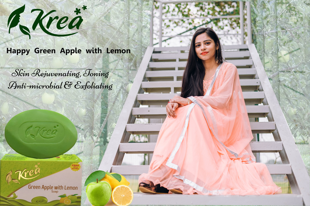 Happy Green Apple with Lemon Soap