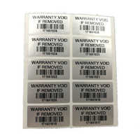 Warranty Valid Barcode Labels