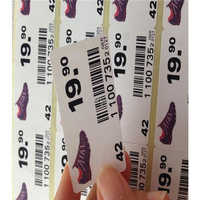 White Price Barcode Labels