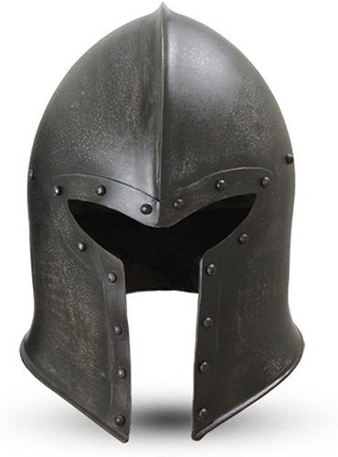 B00G5HCK96 Men's Barbuta Helmet Steel Metal W/Liner LARP