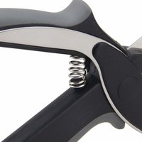 Clever Cutter Kitchen Knife Scissor With Spring Locking Hinge And Chopping Board | Stainless Steel Blade