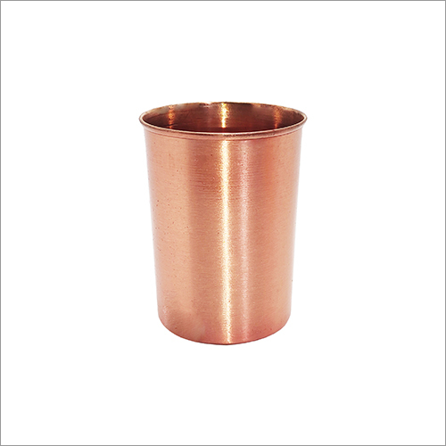 High Quality Pure Copper Glass - Copper Material, Round Shape, Polished Finish | Freezeable for Frosted Effect, Keeps Drinks Cold and Refreshing