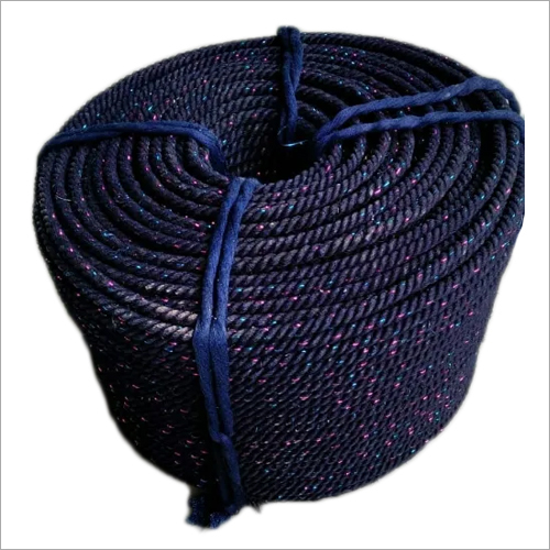 Black Daniyam Rope - Nylon, 3mm to 20mm, Blue | Light in Weight, Twisted Texture, 3 Ply & 2 Ply, Soft Suitable for Home & Commercial Use