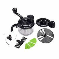 7 in 1 Manual Food Processor (Black)