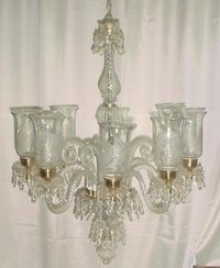 Transparent Clear Glass Cutting Chandeliers