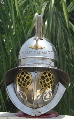 B01FJX8HLG Roman Gladiator Helmet Medieval Armor Wearable Helmet