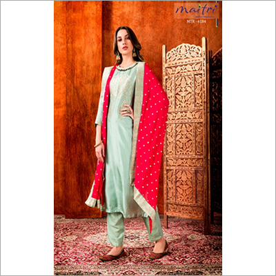 Indian Mtr 4184 Ladies Pant Kurta Suit