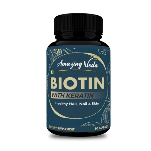 Biotin Dietary Supplement Capsules Dry Place