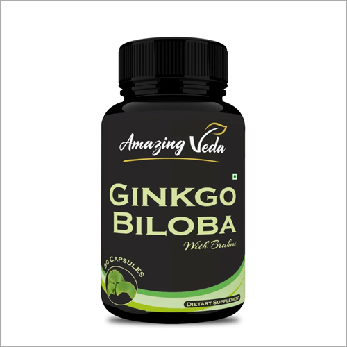 Ginkgo Biloba Dietary Supplement Capsules Dry Place