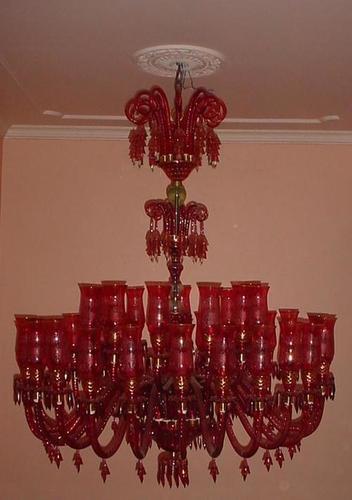 Red Chandeliers