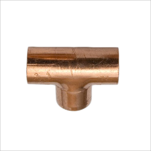 Polished Copper Pipe Tee
