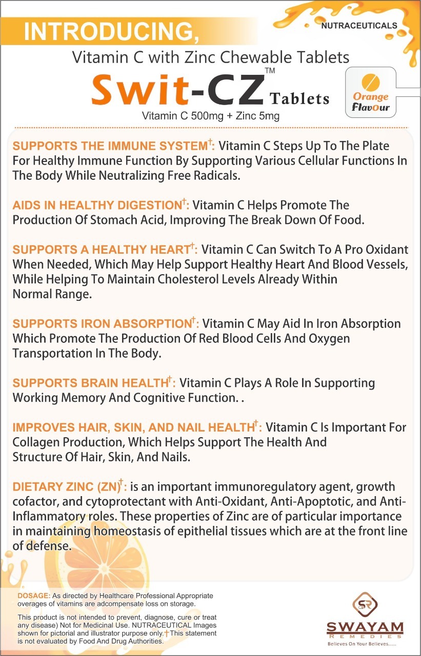 Vitamin C with Zinc Chewable Tablets