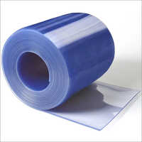 Clear Blue PVC Strip Curtain Roll