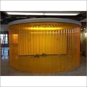 Yellow Transparent PVC Strip Curtain
