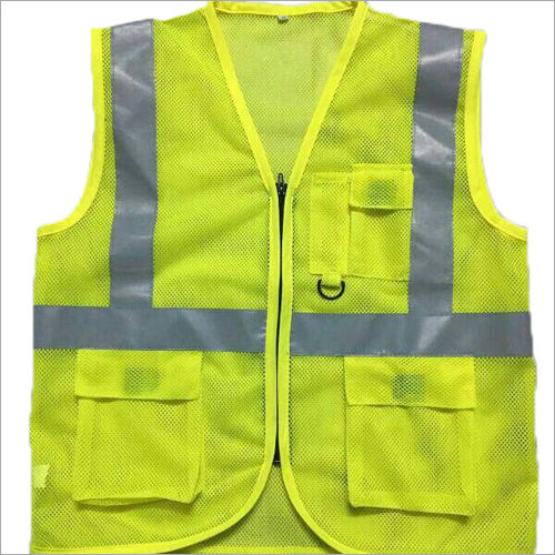 Green Printed Cloth Polyester Safety Jacket