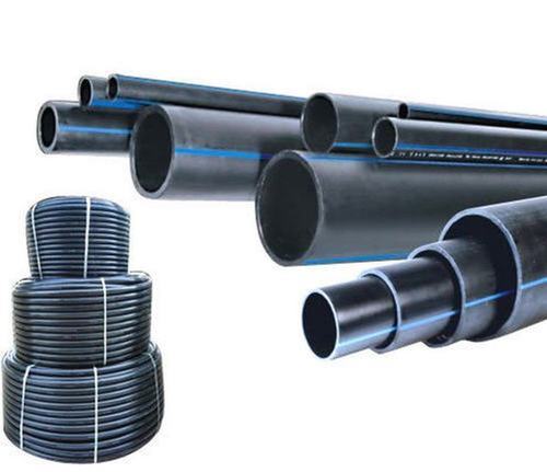 HDPE Pipe for Har Ghar Jal - HDPE, Diameter: 32 to 400mm, Color: Black, Length: 6 to 500m, Pressure: 2.5 to 20 kgf/cmÂ², Butt Fusion Connection, Round Shape
