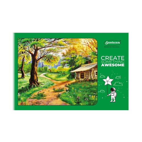 Sundaram Drawing Book - 4A (Green) - 36 Pages (D-5) Wholesale Pack - 168 Units