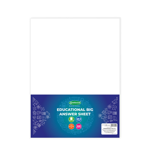 Sundaram Answer Sheet (Unrulled) (AP-2) Wholesale Pack - 21 Units