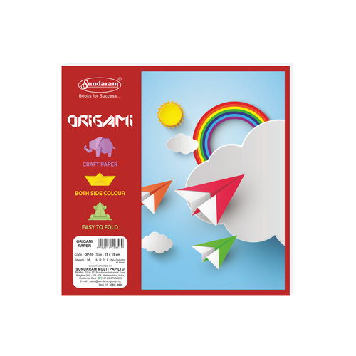 Sundaram Origami Paper - 20 Sheets (OP-10) Wholesale Pack - 800 Units