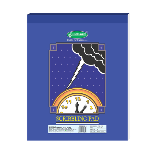 Sundaram Scribbling Pad 1/6 - 40 Sheets (SP-4) Wholesale Pack - 216 Units