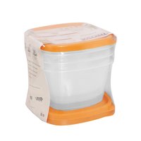 Plastic containers 1600 ML set of 3