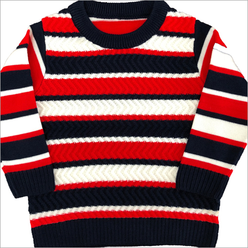 Multicolor Boys Striped Sweaters