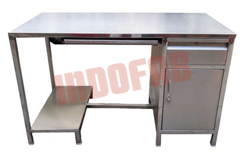 Stainless Steel Computer Table