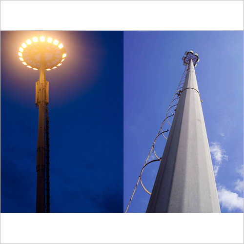 High Mast Pole - Material: Mild Steel