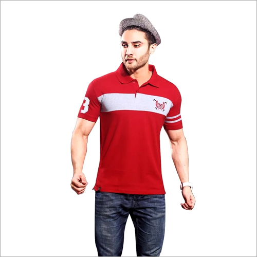 MEN'S COLLAR H/S T-SHIRT
